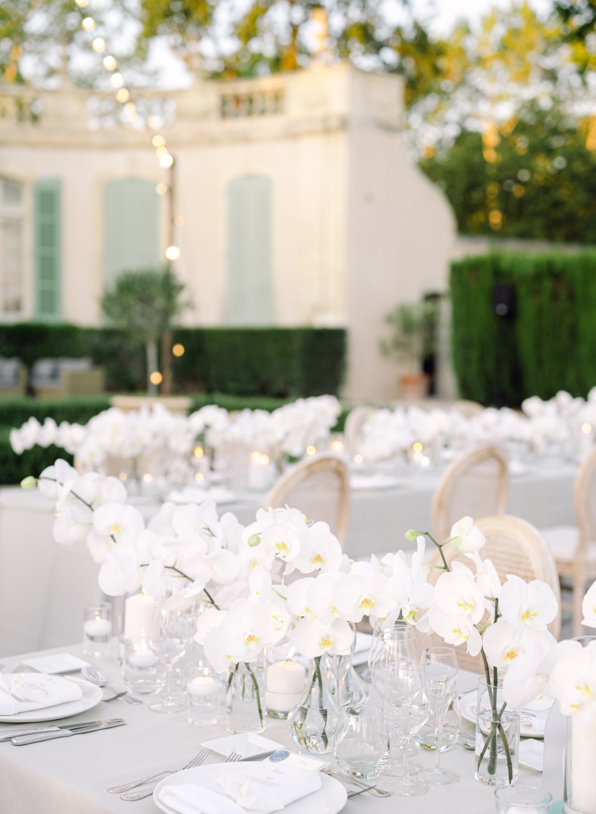 Chateau de Tourreau tables - Wedding Planner Provence