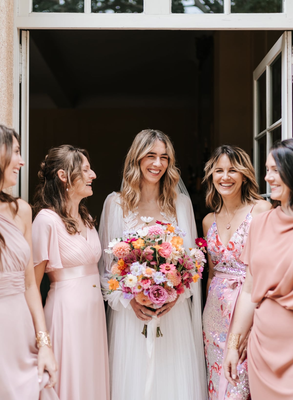 Domaine de Lamanon bride and bridesmaids - Wedding Planner Provence