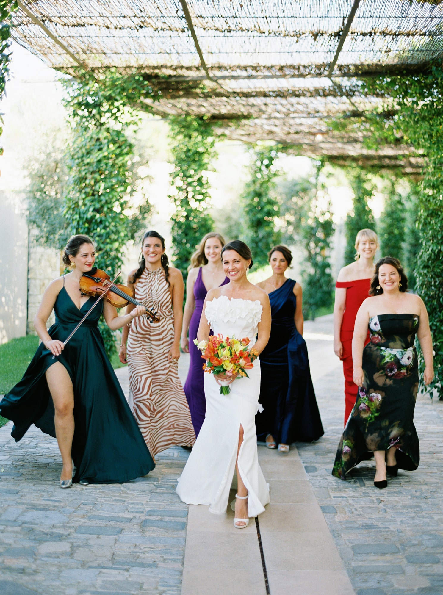 WEP wedding bride and bridesmaids - Wedding Planner Provence
