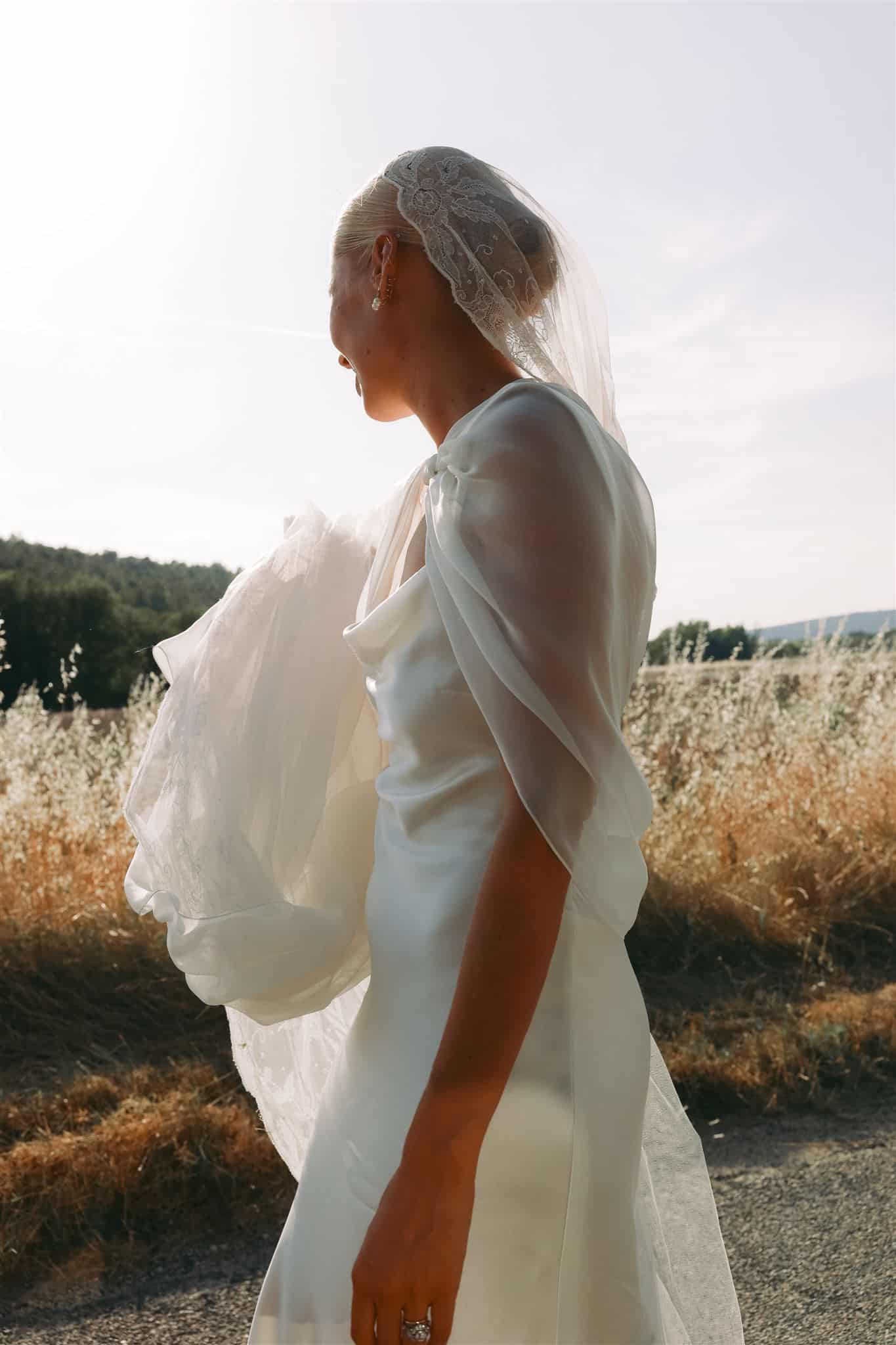 portrait of the bride - wedding planner provence