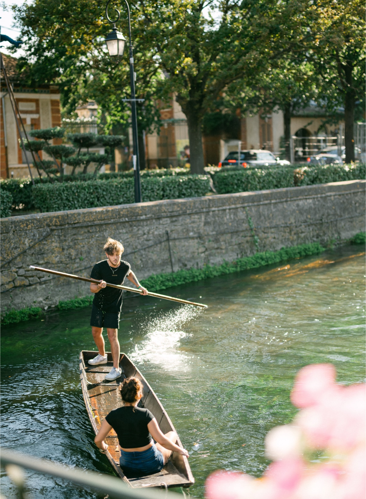 Barge on the river