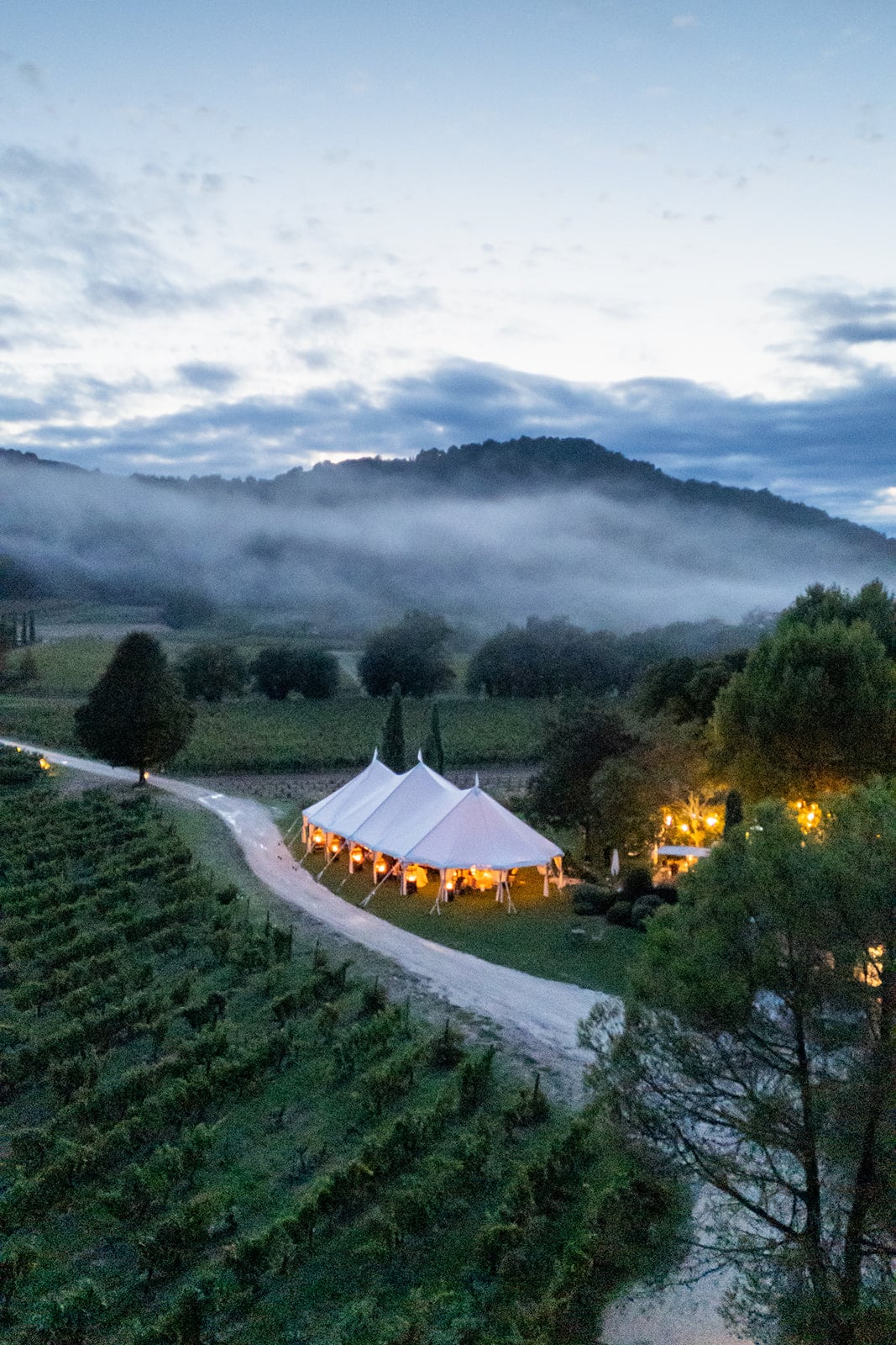 View decoration Chelsea & Jakub - Wedding planner Provence